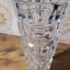 Vintage CRISTAL D'ARQUES France HOBNAIL CRYSTAL VASE